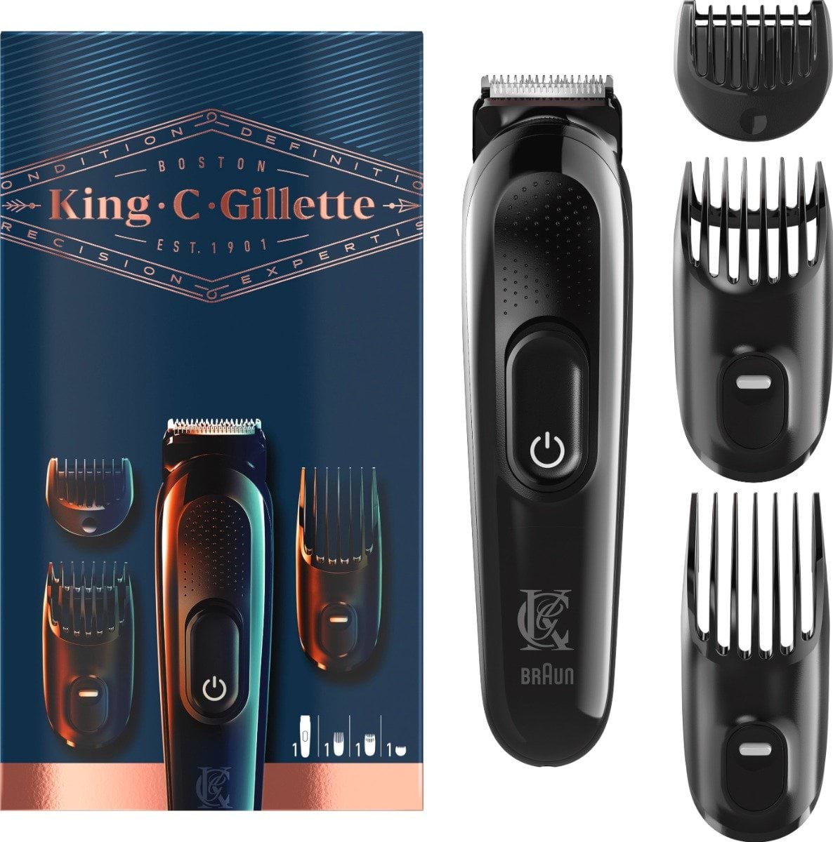 Електричний тример для бороди King C. Gillette