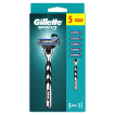 Станок для гоління чоловічий (бритва) Gillette Mach3 з 5 змінними картриджами, 1 шт