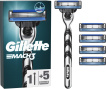 Станок для бритья мужской (Бритва) Gillette Mach3 c 5 сменными картриджами,1 шт