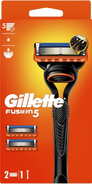 Станок для гоління чоловічий (бритва) Gillette Fusion5 з 2 змінними картриджами, 1 шт фото 1