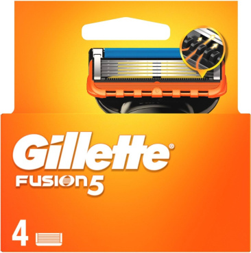 Сменные картриджи для бритья (лезвия) мужские Gillette Fusion 5, 4 шт фото 1