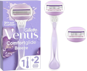 Станок для бритья женский Venus ComfortGlide Breeze с 2 сменными картриджами