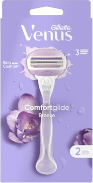 Станок для бритья женский Venus ComfortGlide Breeze с 2 сменными картриджами фото 1