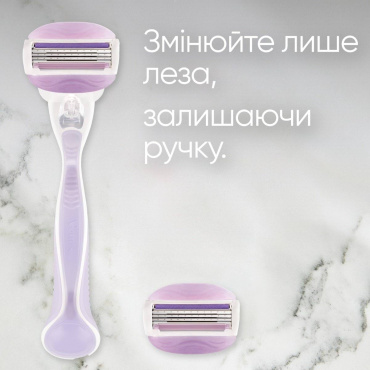 Станок для бритья женский Venus ComfortGlide Breeze с 2 сменными картриджами фото 6