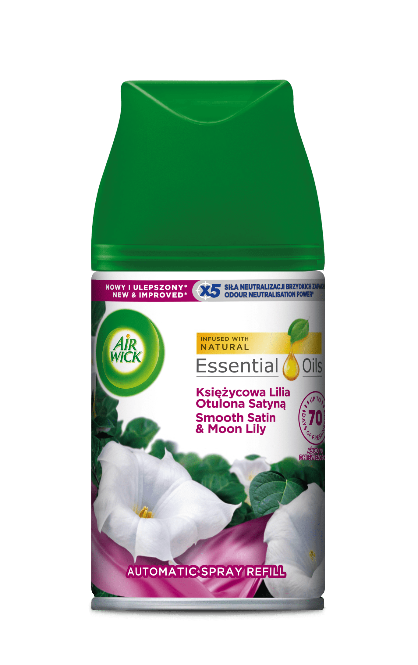 Освіжувач повітря Airwick Ніжність шовку/Лілія змінний аерозоль, 250 мл