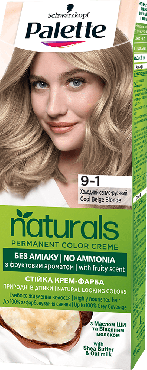 Крем-краска для волос Palette № 9-1 стойкая Холодный светло-русый