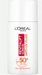 L`Oreal флюид для лица от признаков фотостарения с SPF50+ с витамином C Revitalift Clinical, 50мл