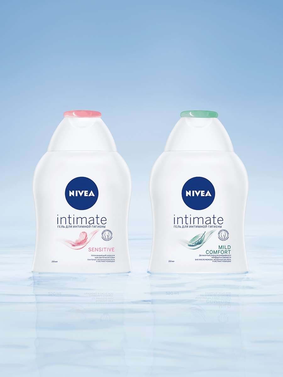 Гель Nivea Intimate 250 мл Mild Comfort жидкое мыло для интимной гигиены с ромашкой
