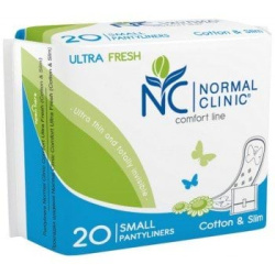 Прокладки щоденні Normal Clinic Comfort ultra fresh cotton&slim, 20 шт