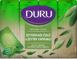 Мыло туалетное Duru с экстрактом оливкового масла и с листьями оливы, 4 * 150 г