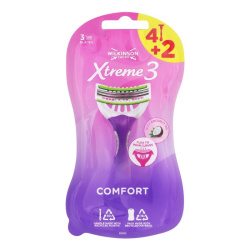 Wilkinson Xtreme3 ​​Comfort станок женщин. Одноразовый 3 лезвия, 4+2 шт