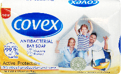 Мыло жесткое антибактериальное Covex Active Protection, 115 г