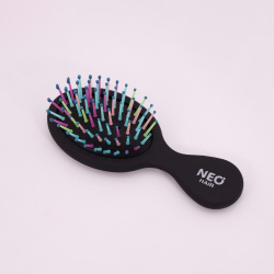 NEO hair щетка массажная маленькая из разноцветной щетиной
