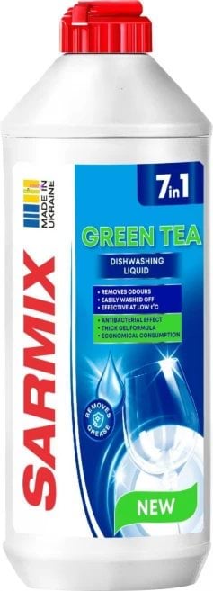 Гель для мытья посуды Sarmix Зеленый чай 500 мл