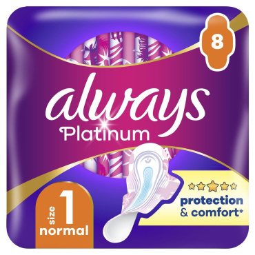 Гигиенические прокладки Always Platinum Normal Размер 1 8 шт
