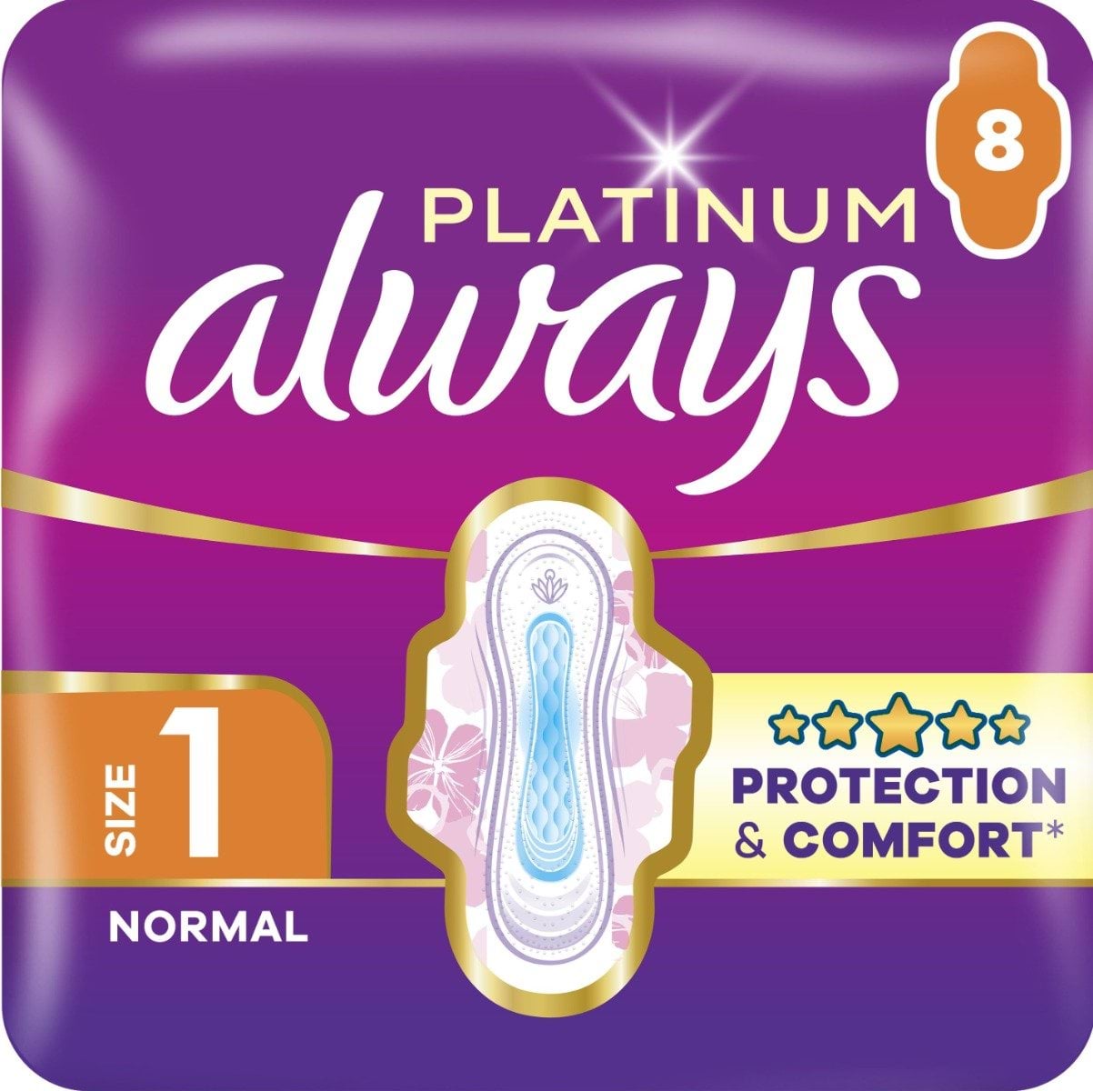 Гигиенические прокладки Always Platinum Normal (Размер 1) 8 шт