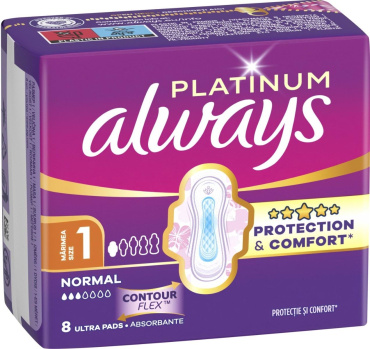 Гігієнічні прокладки Always Platinum Normal (Розмір 1) 8 шт фото 1