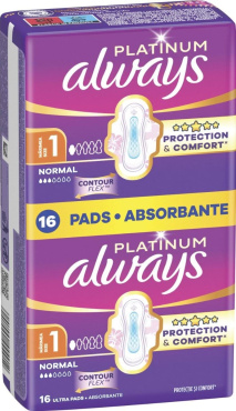 Гигиенические прокладки Always Platinum Normal (Размер 1) 16 шт фото 1