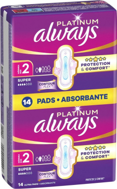 Гигиенические прокладки Always Platinum Super (Размер 2) 14 шт фото 1