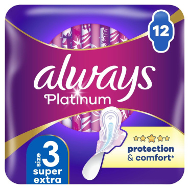 Гигиенические прокладки Always Platinum Super Extra (Размер 3) 12 шт