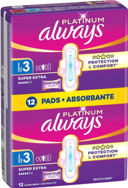 Гигиенические прокладки Always Platinum Super Extra (Размер 3) 12 шт фото 1