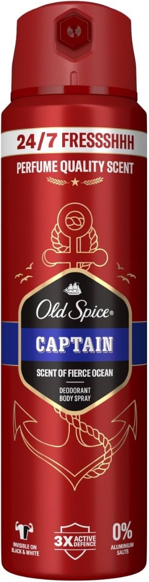 Аерозольний дезодорант Old Spice Captain 150 мл