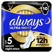 Гигиенические прокладки Always Ultra Secure Night Extra Размер 5 10 шт