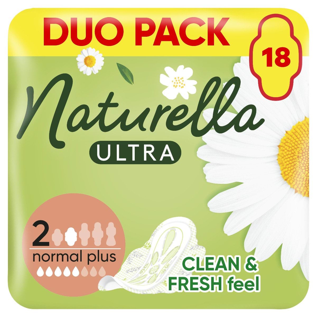 Гігієнічні прокладки Naturella Ultra Normal Plus Розмір 2 18 шт