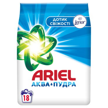 Стиральный порошок Ariel Аква-Пудра Прикосновение свежести Lenor, 2,7 кг фото 1