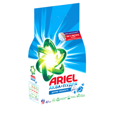 Стиральный порошок Ariel Аква-Пудра Прикосновение свежести Lenor, 2,7 кг фото 3