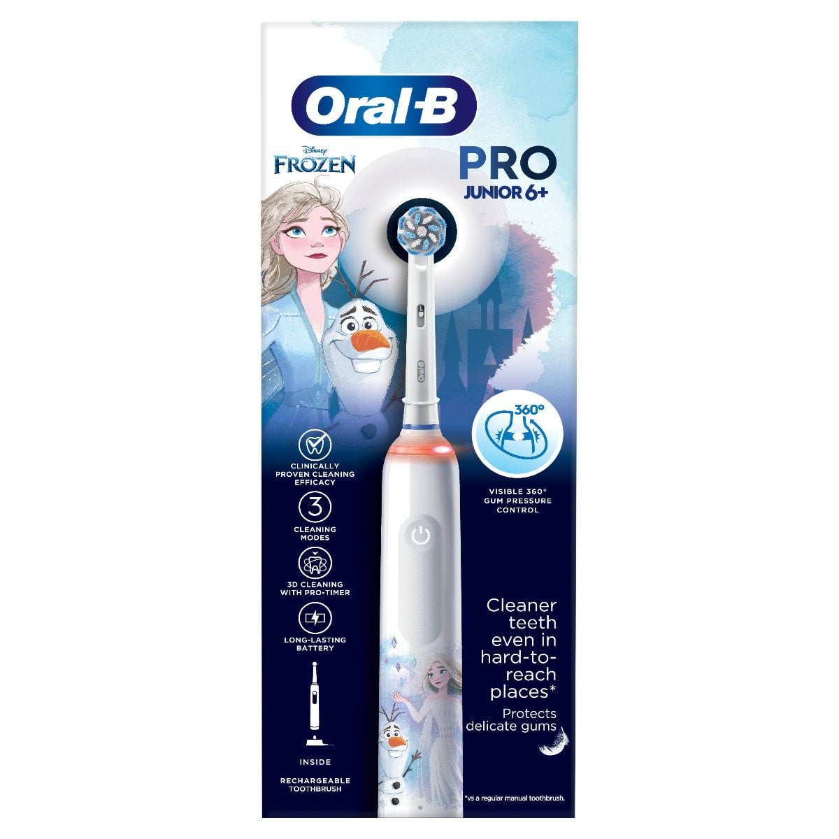 Электрическая зубная щетка Oral-B Pro Junior «Ледяное сердце»