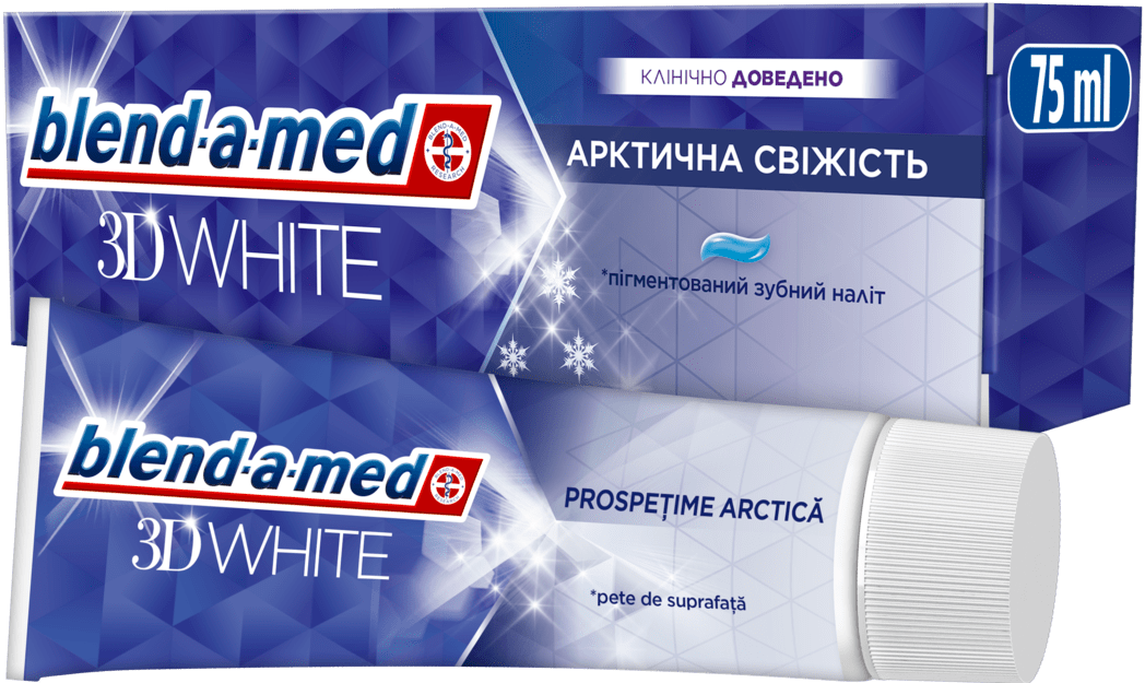Зубна паста Blend-a-med 3D White Арктична свіжість 75 мл