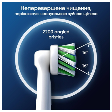 Насадка Oral-B Pro Cross Action для электрической зубной щетки 2 шт фото 7