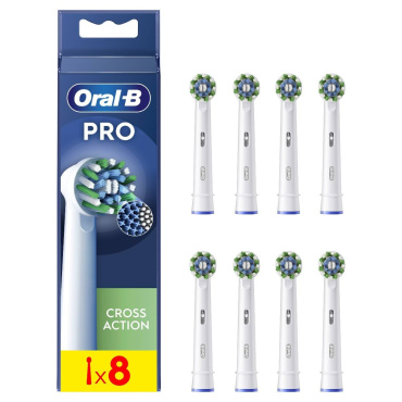 Насадки для електричної зубної щітки Oral-B Pro Cross Action, 8 шт