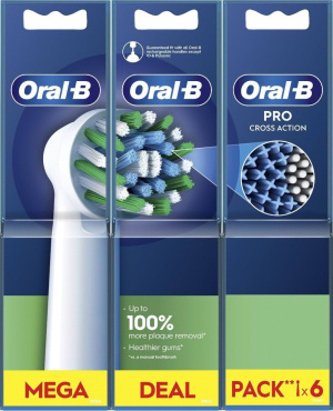 Насадки для електричної зубної щітки Oral-B Pro Cross Action 6 шт.  фото 1