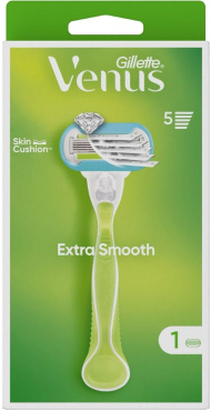 Станок для бритья женский Venus Extra Smooth с 1 сменным картриджем фото 1