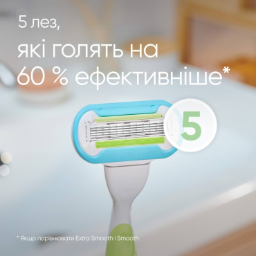 Станок для бритья женский Venus Extra Smooth с 1 сменным картриджем фото 2