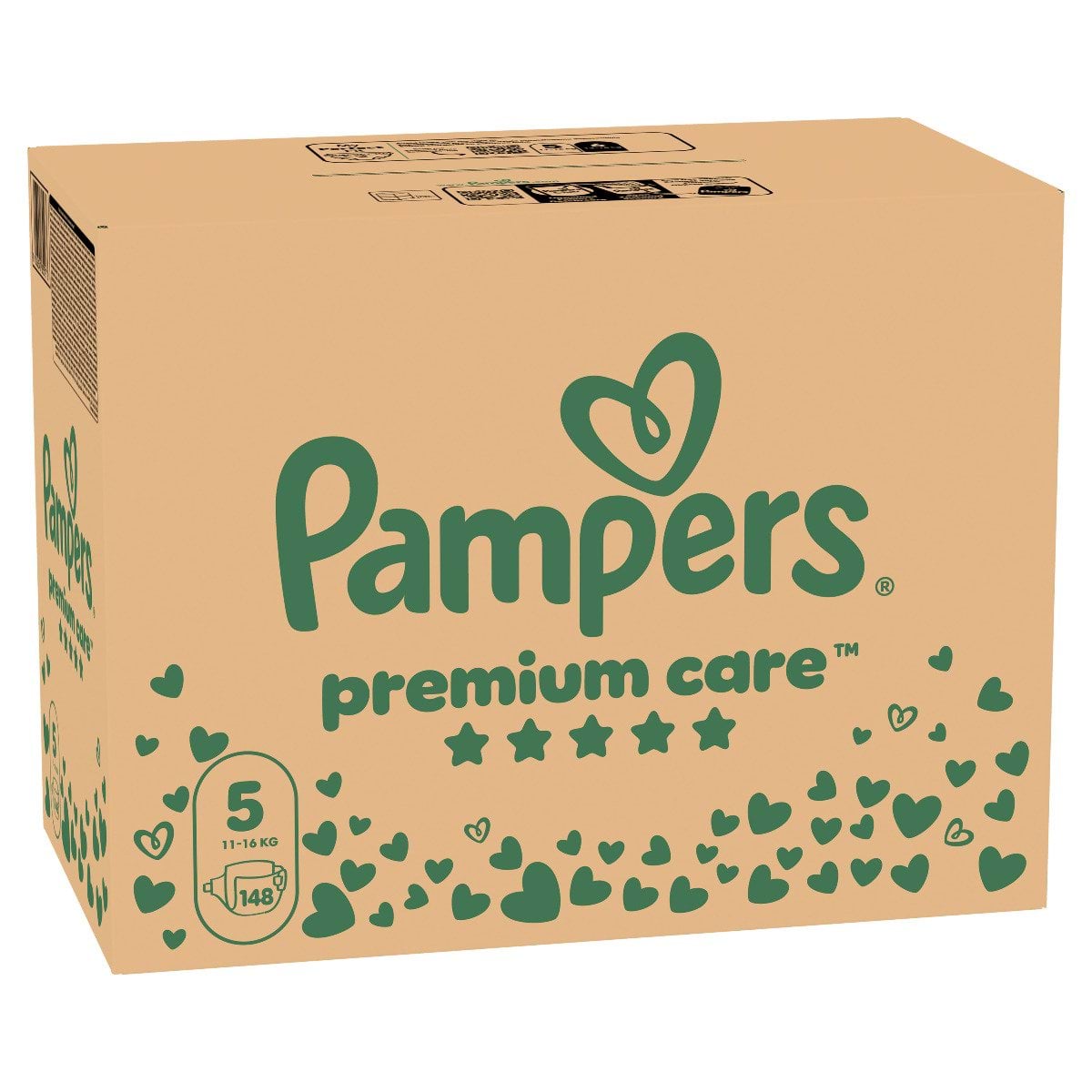 Підгузки Pampers Premium Care Розмір 5 (11-16 кг), 148 шт