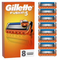 Сменные картриджи для бритья (лезвия) для мужчин Gillette Fusion 5, 8 шт