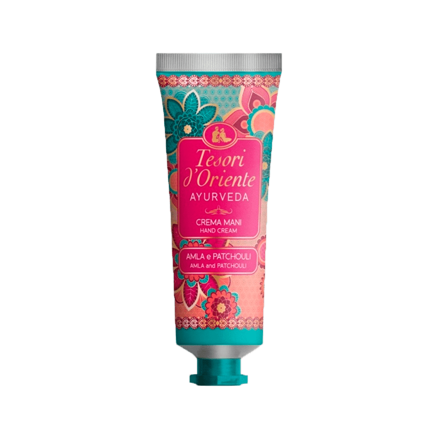 Крем для рук парфумований Tesori d'Oriente з оліями амли та пачулі Ayurveda, 75 мл