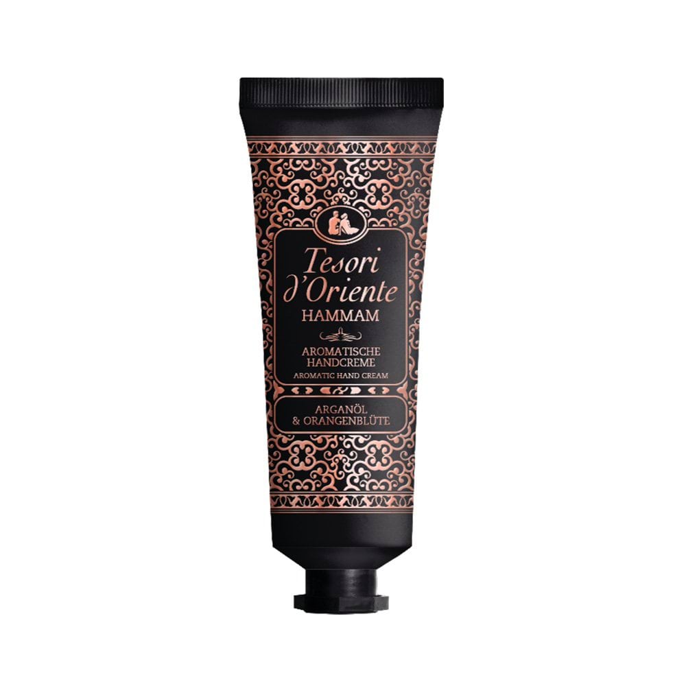 Крем для рук парфумированный Tesori d'Oriente с маслом арганы и апельсиновым цветом Hammam, 75 мл