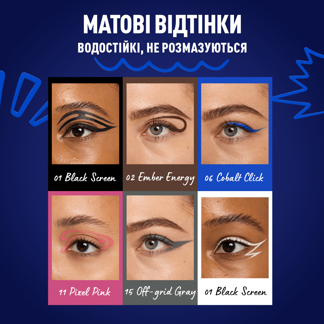 Водостійка крем-гель підводка для повік NYX Professional Makeup Epic Inky Stix 02, 01 г фото 2