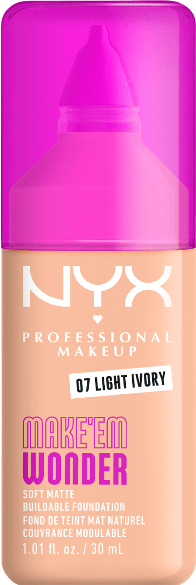 Тональная основа для лица NYX Professional Makeup Make'em Wonder 07, 30 мл