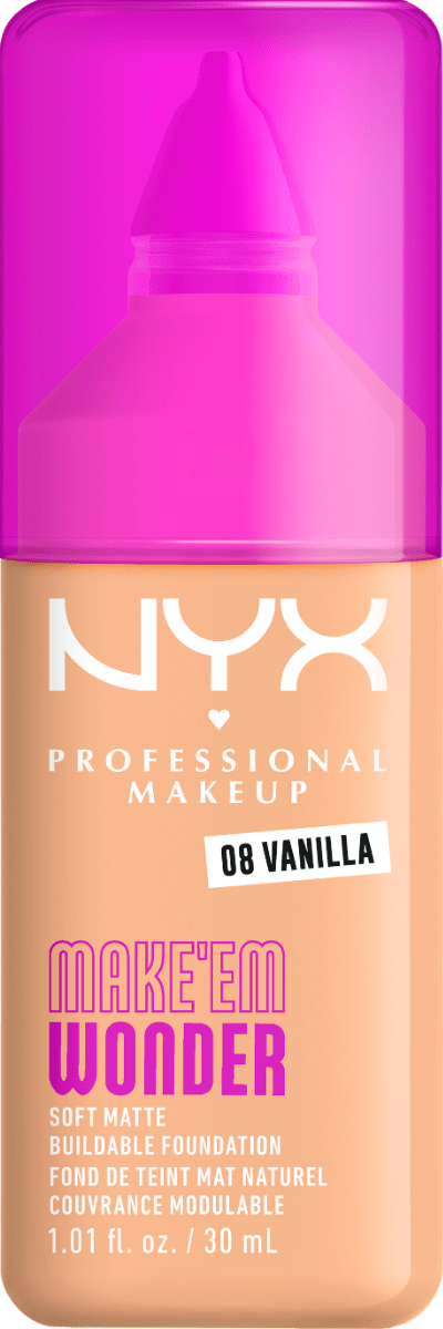 Тональная основа для лица NYX Professional Makeup Make'em Wonder 08, 30 мл