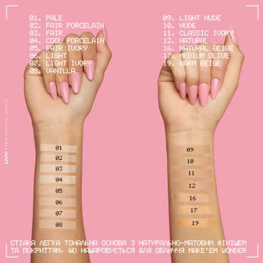 Тональна основа для обличчя NYX Professional Makeup Make'em Wonder 08, 30 мл фото 2