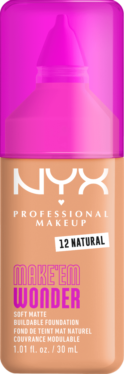 Тональная основа для лица NYX Professional Makeup Make'em Wonder 12, 30 мл