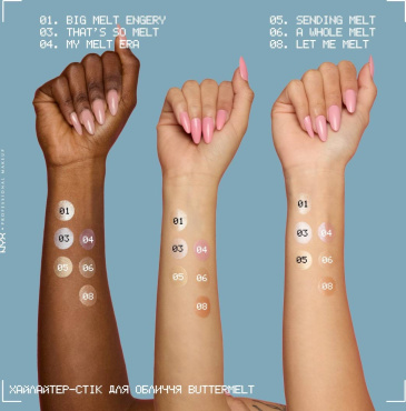 Хайлайтер-стік для обличчя NYX Professional Makeup Buttermelt Stix 01 Big Melt Energy 5 г фото 3