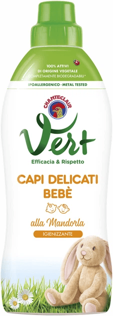 Гель для стирки ChanteClair для детских деликатных тканей аромат сладкого миндаля VERT 750 мл