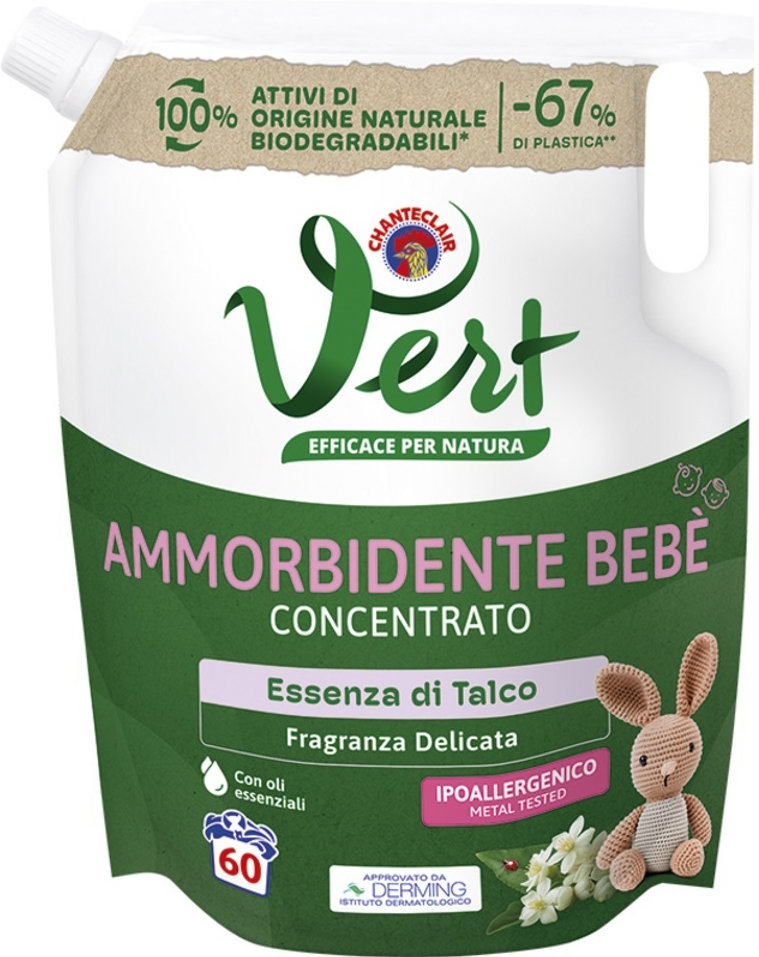 Кондиціонер для дитячого одягу ChanteClair Vert  60 циклів прання запаска 1.2 л