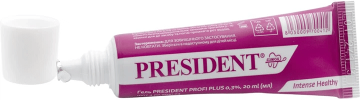 Гель profi parodontale chx PRESIDENT  0,3%, 20 мл